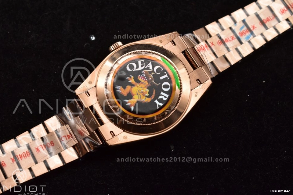 904L Bracelet (Gain President 711 Dial Best RG Weight) 40 Steel QF Edition Ombre DayDate V4 Soft Slate on A2836 0421